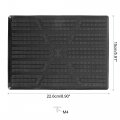 X Autohaux Universal Car Vehicles Trucks Floor Carpet Mat Patch Heel Scuff Plate Foot Rest Pedal Pad