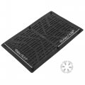 X Autohaux Universal Car Vehicles Trucks Floor Carpet Mat Patch Heel Scuff Plate Foot Rest Pedal Pad