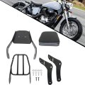 Motorcycle Backrest Sissy Bar W Pad And Luggage Rack Replacement For Cmx500 Cmx300 2017-2022 Black