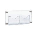 Azar Displays 105586 Two Pocket Letter Brochure Holder Pack Of 1 
