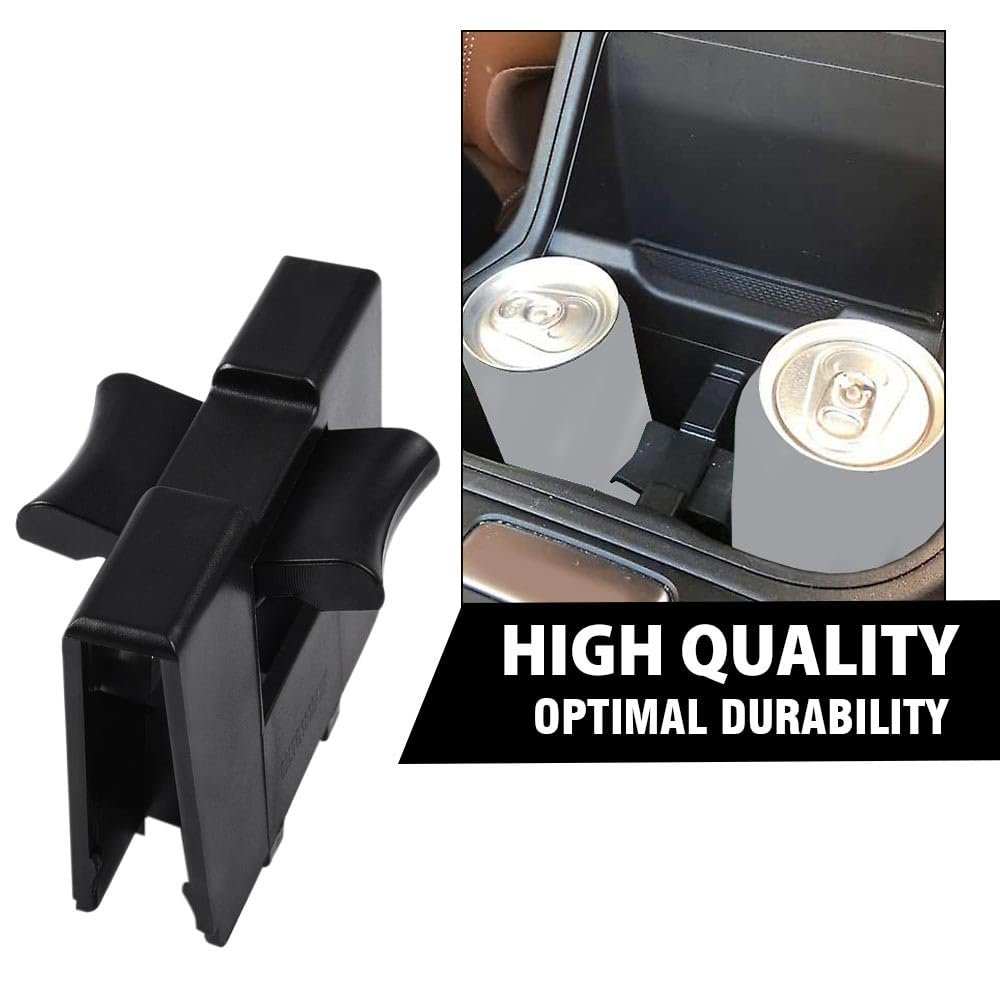 Black Center Console Cup Holder Insert Divider For Su Baru Outback Legacy 2010-2014 Will Not Fit On Manual Transmission Models
