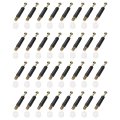 50pcs Plastic Hinge Dowel Inserts M6 X 10 5mm Furniture Pre-inserted Nuts With Dowels Screws For Kitchen Cabinet Door Hinges 
