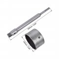 Uxcell Wall Hole Drill Bit 100mm Concrete Cement Stone Saw Cutter 240mming Depth Round Shank With Connecting Rod For Sds X4