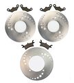 07 Front Rear Brake Rotors And Pads Polaris Sportsman 450 2007 
