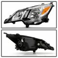 Factory Style Halogen Headlight For 2021-2023 Mitsubishi Mirage G4 Chrome Housing Clear Lens Direct Replacement Left Driver 