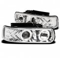 Silverado Suburban Tahoe Halo Led Projector Headlights Lamp 