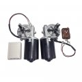 Bemonoc High Torque Pmdc Right Angle Gear Motor 24v Reversible 50 Rpm Right Gear-box Barbecue Grill With Double Flat Shaft