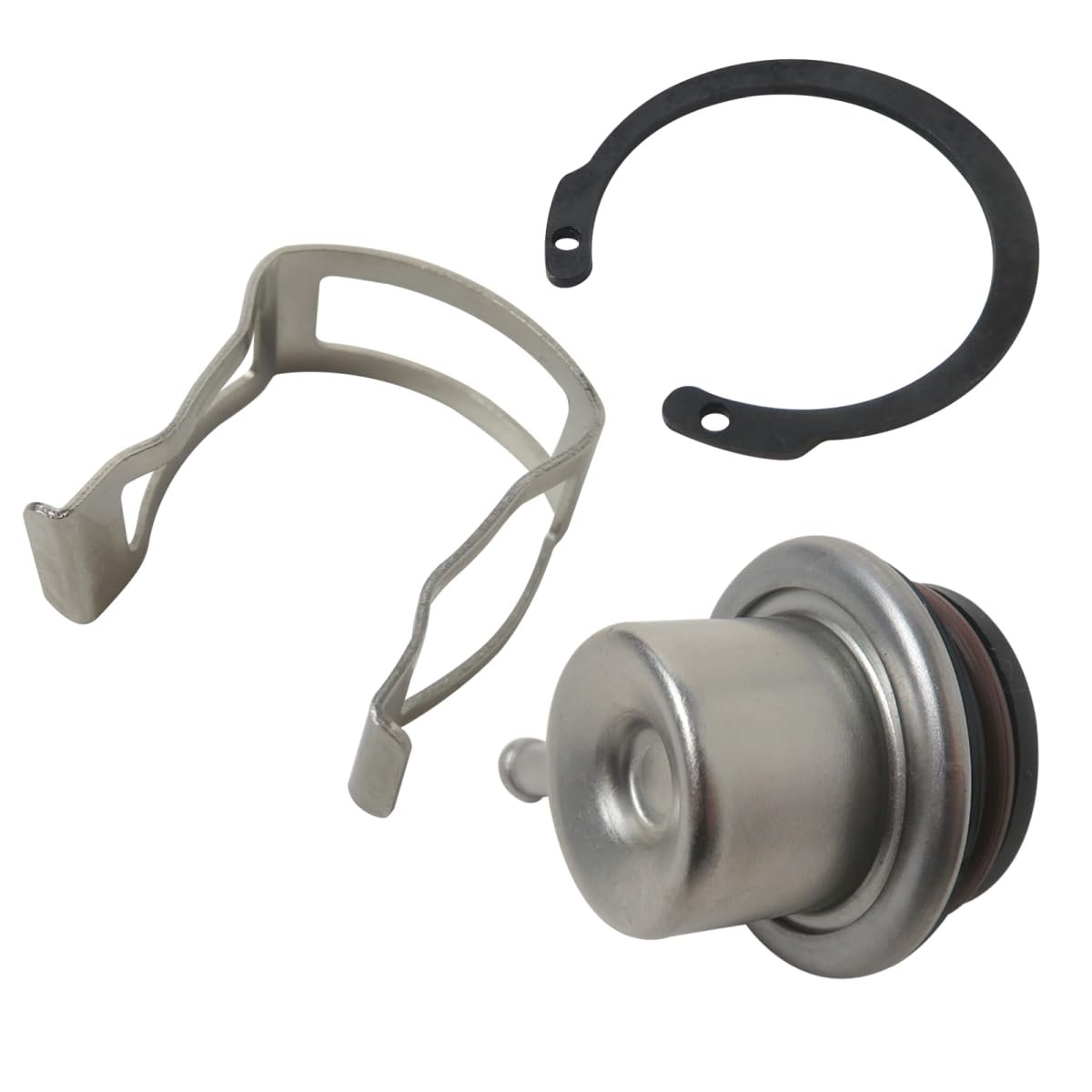 Fuel Injection Pressure Regulator Replacement With Clip And Snap Ring Compatible For Chevrolet K3500 Pickup 1996-2000 Replaces