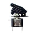 Hotsystem New Green Led Light Carbon Fiber Car Automotive Illuminated Toggle Spst On Off Switch Button 
