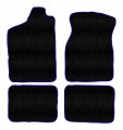 Royal Blue Edge Custom Fit Front Rear Carpet Floor Mats Black For Dodge Monaco 1993 1992 1991 1990 1989 1988 