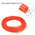Uxcell Pneumatic Air Tubing 4mm Od X 2 5mm Id 20m 65 6ft Pu Polyurethane Compressor Hose Pipe Orange