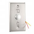 Uxcell Door Release Button Push To Exit Resettable No Nc Com Switch For Access Control Panel 115mmx70mm 36v 3a Stainless Steel