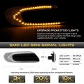Vipmotoz Chrome Housing Full Led Front Fender Side Marker Light Turn Signal Blinker Lamp Assembly Replacement For Mini Cooper