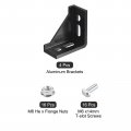 Uxcell 4set Inside Corner Bracket Gusset Kits 58x58x29mm 3060 Angle Connector For European 3030 Series Aluminum Profile Black
