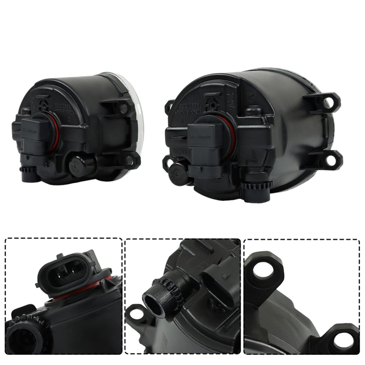 Fog Light Assembly Pair For Camry Yaris Rav4 4runner Avalon Prius Corolla Highlander Matrix Chrome Halogen Lh Rh Replacement