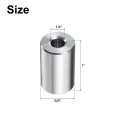 10 Pcs Stainless Steel Spacer 4 Bore X 5 8 Od Length Screw Bushing Plain Finish Round Metal For 1 Screws Bolts And Rods