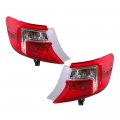 Outer Tail Lights Pair For Toyota Camry And Hybrid 2012 2013 2014 Halogen Brake Light Assemblies Driver Passenger Side Clear 