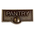 Switch Plate Tags Pantry Name Signs Labels Cast Brass Renovators Supply 