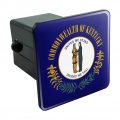 Kentucky State Flag Tow Trailer Hitch Cover Plug Insert