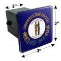 Kentucky State Flag Tow Trailer Hitch Cover Plug Insert