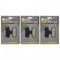 Niche Front Rear Hand Brake Pad Set For Arctic Cat 0402-882 Organic 3 Pack