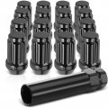 A-premium 16-pc M10 X 1 25 Wheel Lug Nuts W Socket Key Compatible With Arctic Cat Can-am Honda Kawasaki Polaris Suzuki Textron
