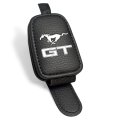 Ford Mustang Gt Rectangle Black Leather Magnetic Sunglass Holder Car Sun Visor Mount Clip Official Licensed 