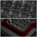 Auto Dynasty Compatible With Chevy Silverado Gmc Sierra Pair Of 3d Led Tail Brake Lights Chrome Housing Smoked Lens