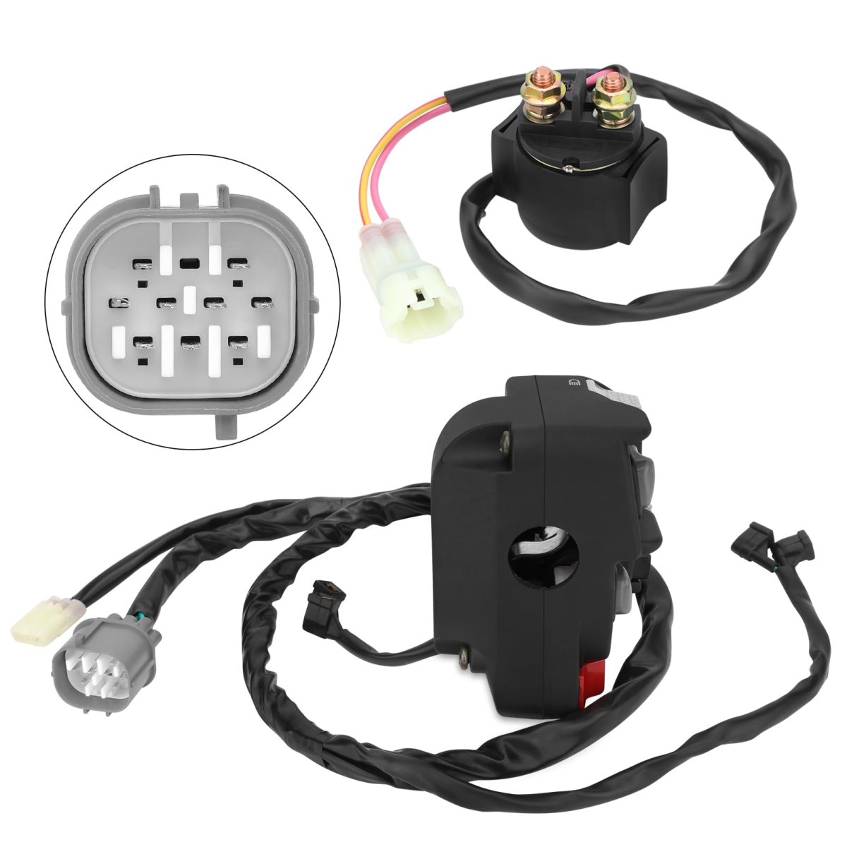 Handlebar Starter Relay Switch For Honda Recon 250 Es Trx250te 2007-2020 Electric Shift 35140-hm8-b73 35140-hm8-b51