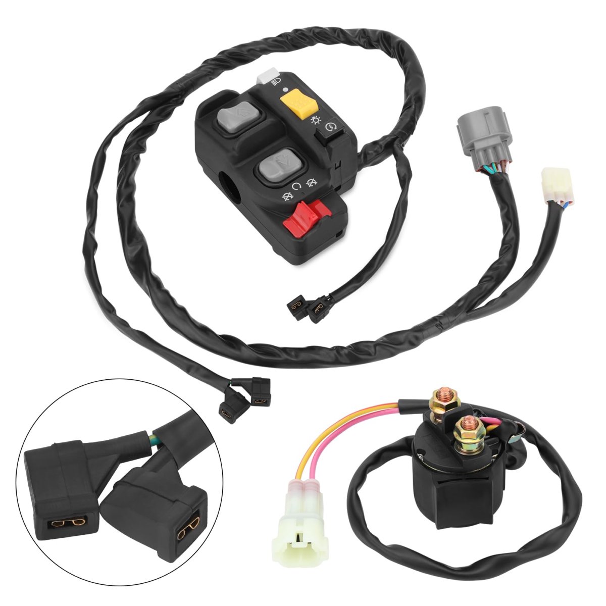Handlebar Starter Relay Switch For Honda Recon 250 Es Trx250te 2007-2020 Electric Shift 35140-hm8-b73 35140-hm8-b51