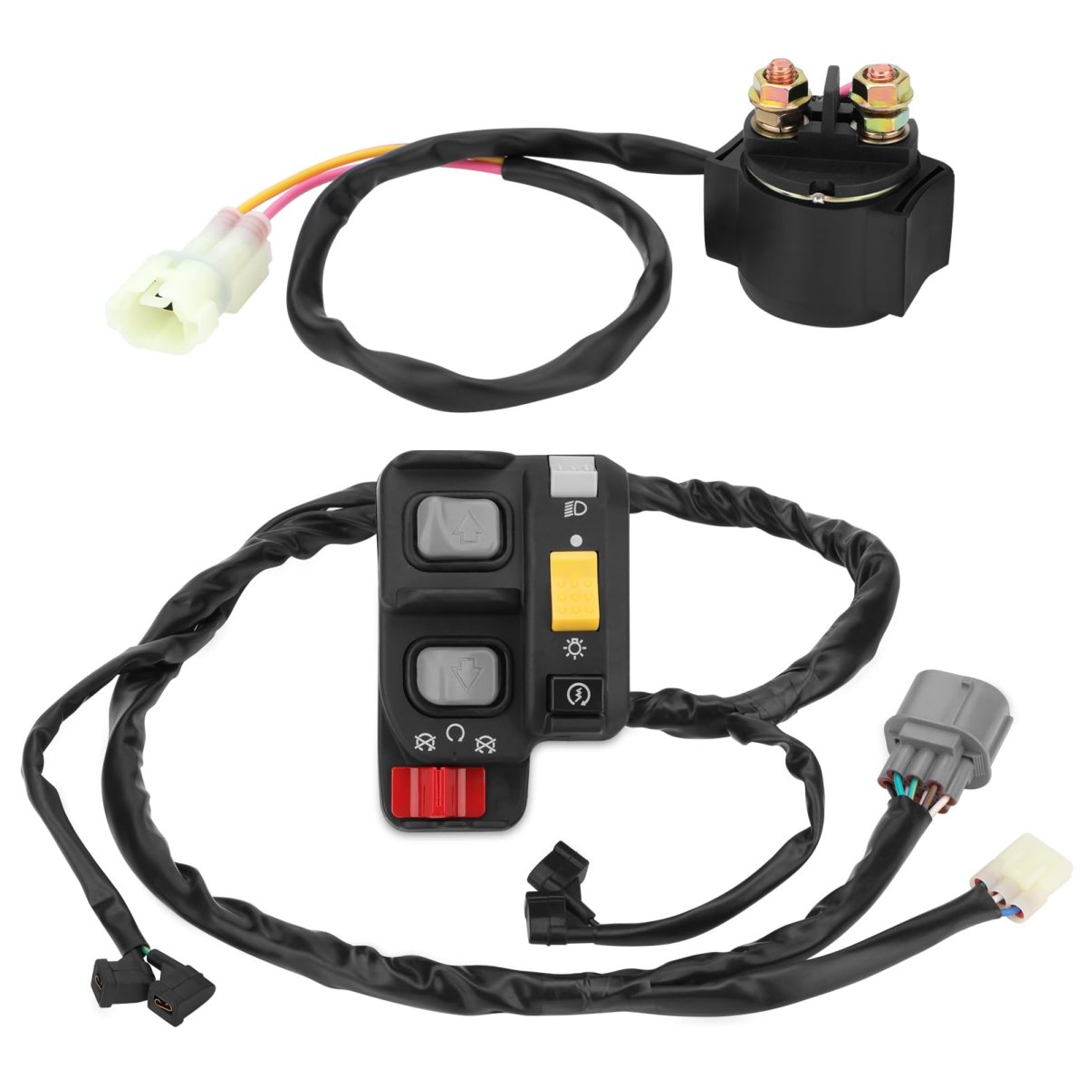 Handlebar Starter Relay Switch For Honda Recon 250 Es Trx250te 2007-2020 Electric Shift 35140-hm8-b73 35140-hm8-b51