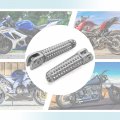 Uxcell 1 Pair 8mm Aluminum Aolly Motorcycle Footrest Footpeg Foot Rest Peg Bike Bicycle Cycling Silver Tone For Yamaha