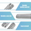 Uxcell 1 Pair 8mm Aluminum Aolly Motorcycle Footrest Footpeg Foot Rest Peg Bike Bicycle Cycling Silver Tone For Yamaha
