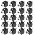 20pcs Pcb Mount 3 5mm Pin Socket Headphone Stereo Jack Audio Video Connector Black Pj301 