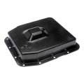 Automatic Transmission Oil Pan For Mercury Cougar 1996 1997 Steel Black 17 Quarts Capacity 14mm Drain Thread Replaces 