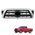 Chrome And Black Front Bumper Upper Grille Replacement For Tacoma 2005-2011 5310004360 Plastic 