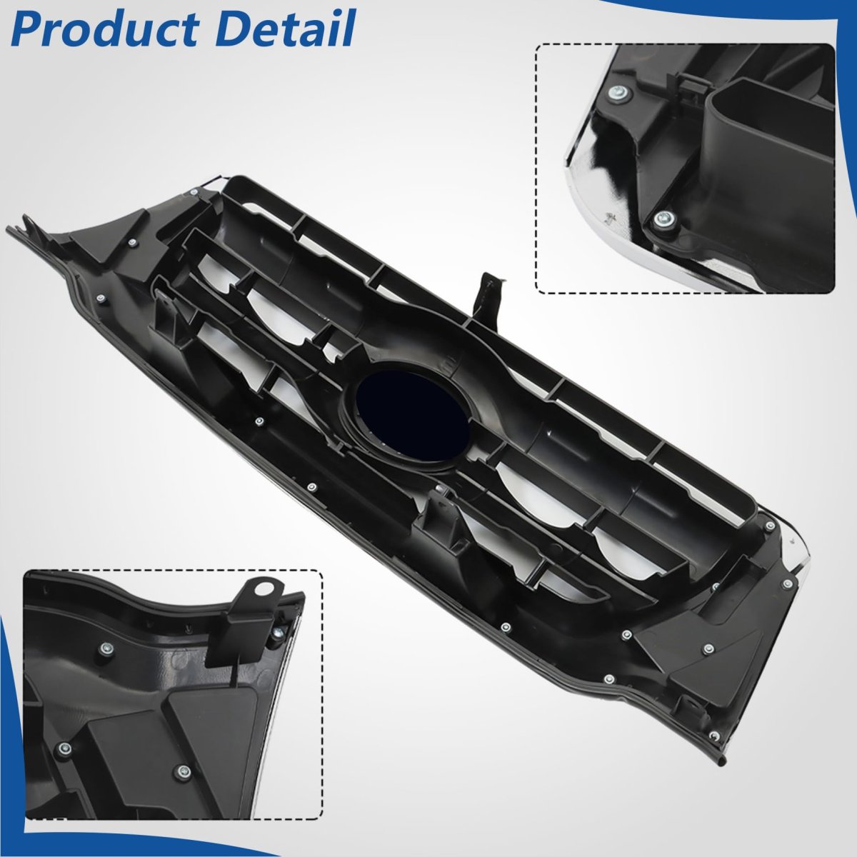 Chrome And Black Front Bumper Upper Grille Replacement For Tacoma 2005-2011 5310004360 Plastic