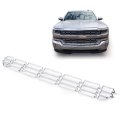 1pc Chrome Lower Bumper Grille Skin Guard Snap On Insert For Chevy 2016-2018 Silverado 1500 Grill 