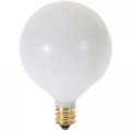 Pack Of 10 G16 5 Decorative E12 Candelabra Base Globe Shape 120v 1 2 Light Bulbs White 25 Watt 