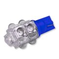 Auto Dynasty 10pcs T10 194 168 9 X Super Flux Led Light Bulb Blue 