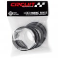 Circuit Performance 72 56mm Od To 54 1mm Id Black Plastic Polycarbonate Hub Centric Rings