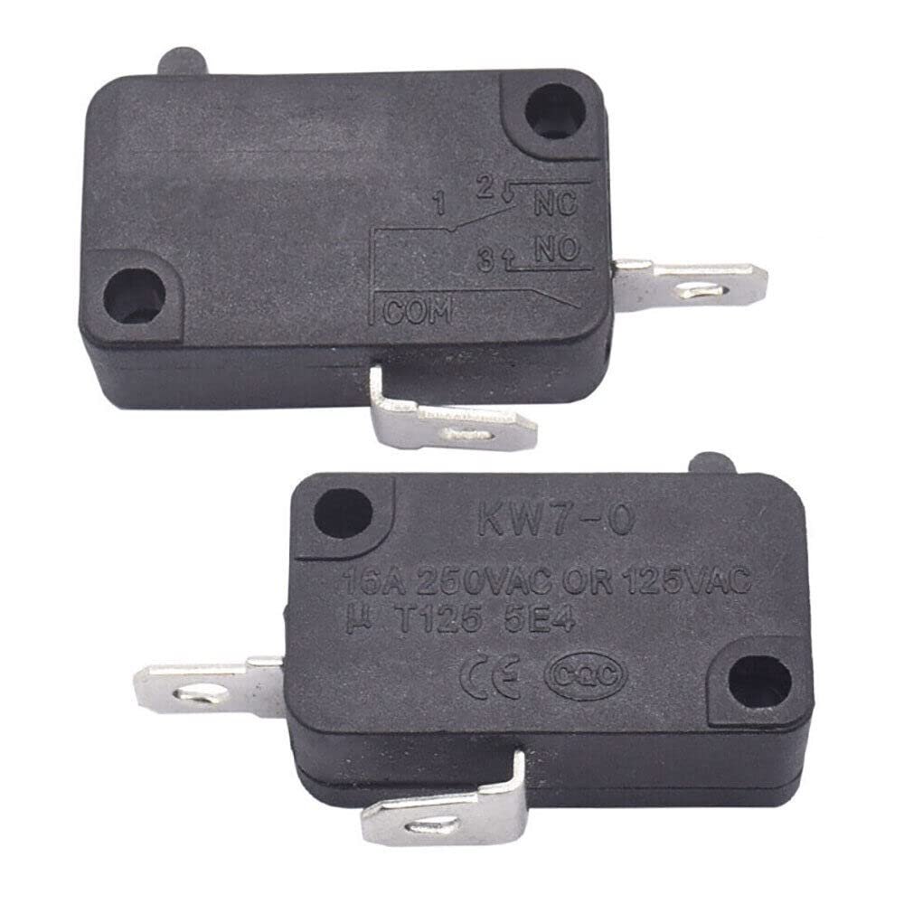 Teamwill 2pc Micro Switch For Air Fryer Xl Power Vortex Kw7-0 16a 125v