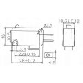 Teamwill 2pc Micro Switch For Air Fryer Xl Power Vortex Kw7-0 16a 125v