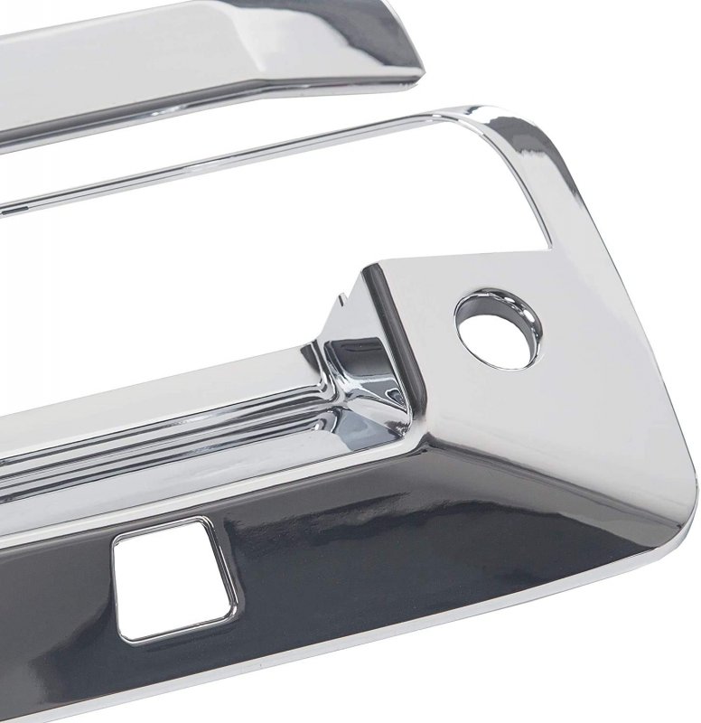 Erush Triple Chrome Plated Combo Door Mirror Handle Tailgate Cover Overlay Designed For 2014-2018 Chevrolet Silveardo Gmc