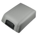 Center Console Lid Armrest Seat Box Cover For Ford F 150 2004 2008 Faux Leather Pad Gray 12 60 In X 10 43 3 94 