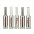 Uxcell 5pcs 12mm Diamond Coated Hole Saw Drill Bits For Glass Ceramic Tile Marble Rock Porcelain Bottles Pots Brick
