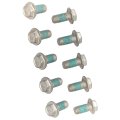 Hex Flange Head Bolt For Gmc Sierra 1500 1999 2026 Alloy Steel Zinc Coated Medium Thread Replacement Wp-353598-oes Gray Finish 
