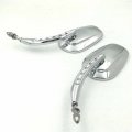 Httmt Chrome Big Side Mirrors Compatible With H-d Dyna Cvo Street Glide Trike Freewheeler Tri Ultra
