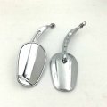 Httmt Chrome Big Side Mirrors Compatible With H-d Dyna Cvo Street Glide Trike Freewheeler Tri Ultra