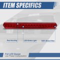 Auto Dynasty Full Led 3rd Third Brake Tail Light Rear Stop Lamp Compatible With Chevy Suburban Tahoe 15-20 High Mount Chrome